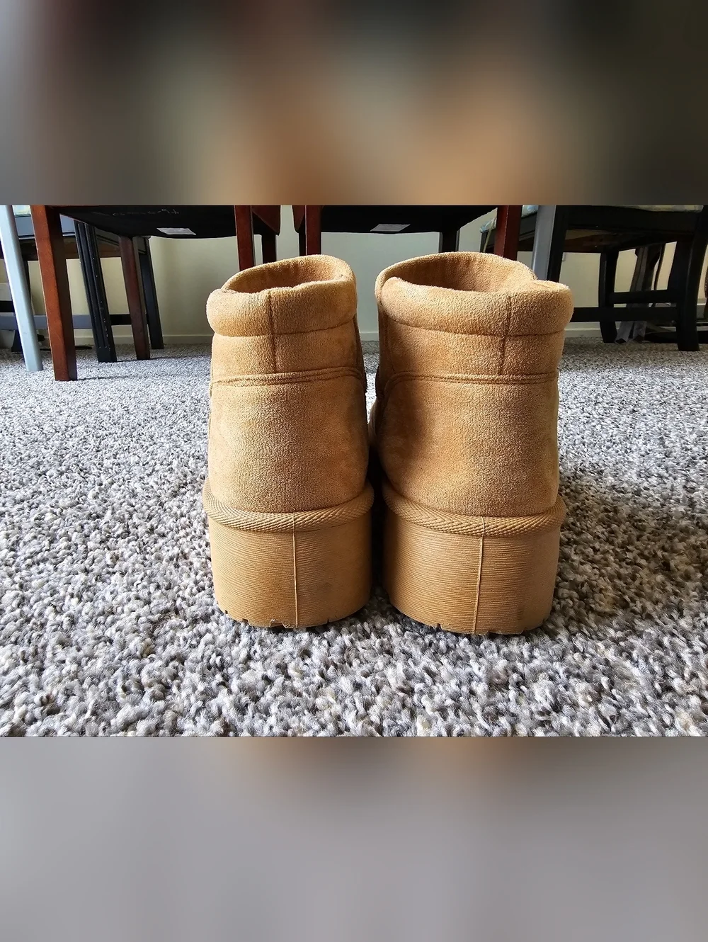 SHEIN Kids Chestnut Suede Pull-On Ankle Boots